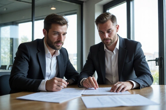 One-on-one business coaching session
