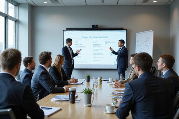 Corporate training session in progress