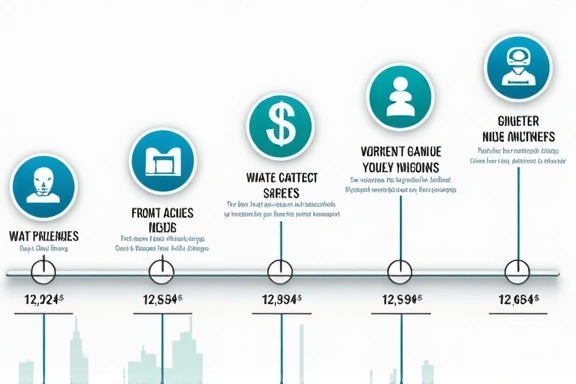 Career progression timeline